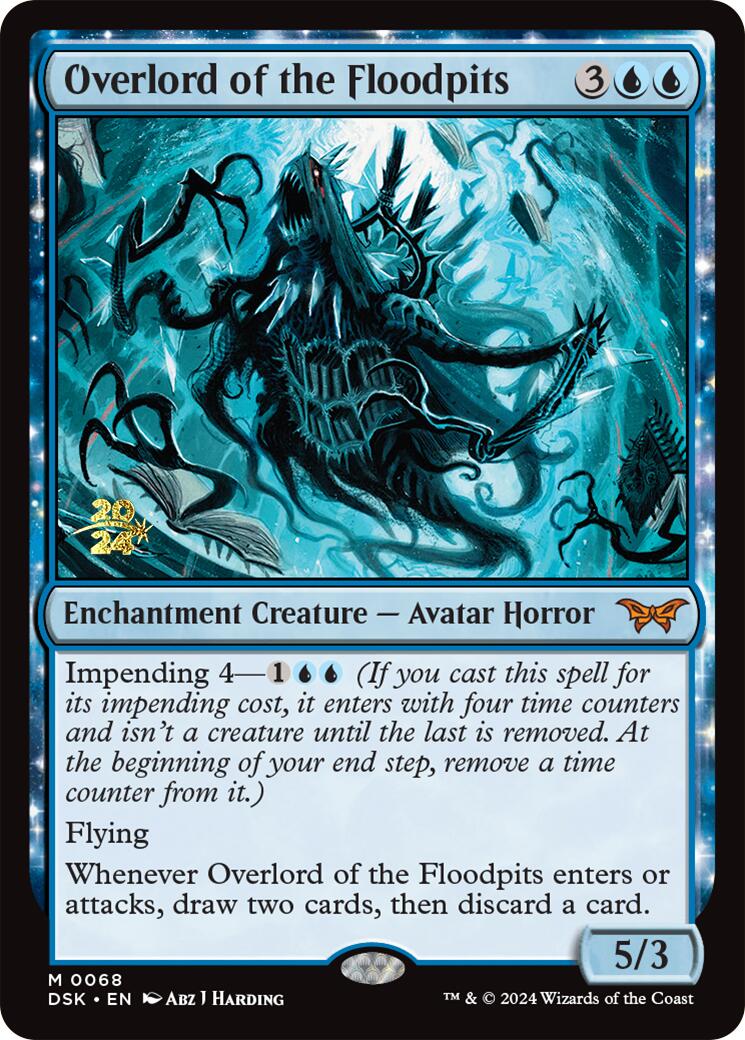 Overlord of the Floodpits [Duskmourn: House of Horror Prerelease Promos] | Nerdhalla Games