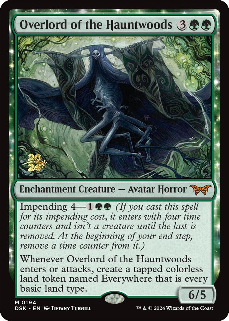 Overlord of the Hauntwoods [Duskmourn: House of Horror Prerelease Promos] | Nerdhalla Games