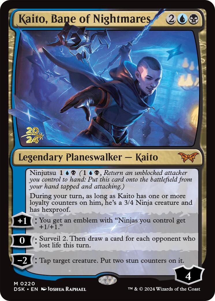 Kaito, Bane of Nightmares [Duskmourn: House of Horror Prerelease Promos] | Nerdhalla Games