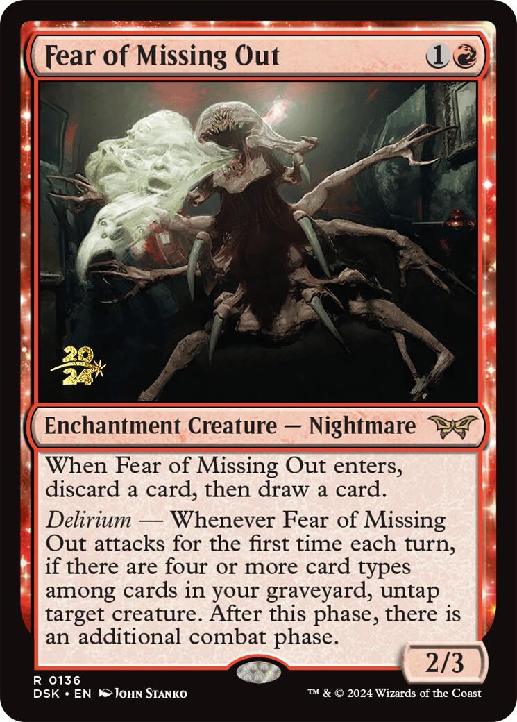 Fear of Missing Out [Duskmourn: House of Horror Prerelease Promos] | Nerdhalla Games