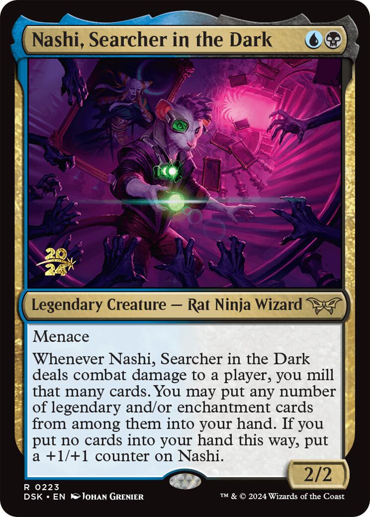 Nashi, Searcher in the Dark [Duskmourn: House of Horror Prerelease Promos] | Nerdhalla Games