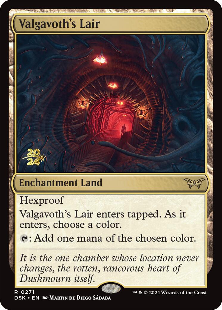 Valgavoth's Lair [Duskmourn: House of Horror Prerelease Promos] | Nerdhalla Games