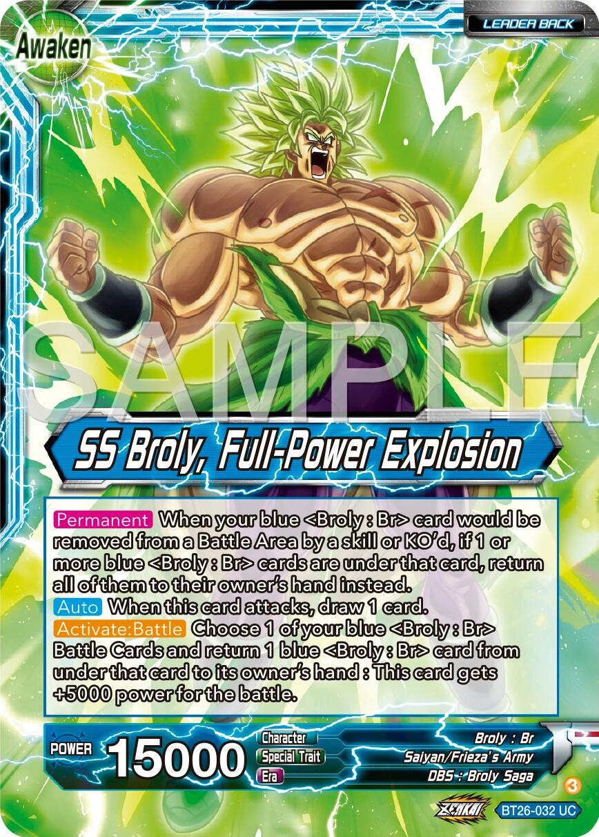 Broly // SS Broly, Full-Power Explosion (BT26-032) [Ultimate Advent] | Nerdhalla Games