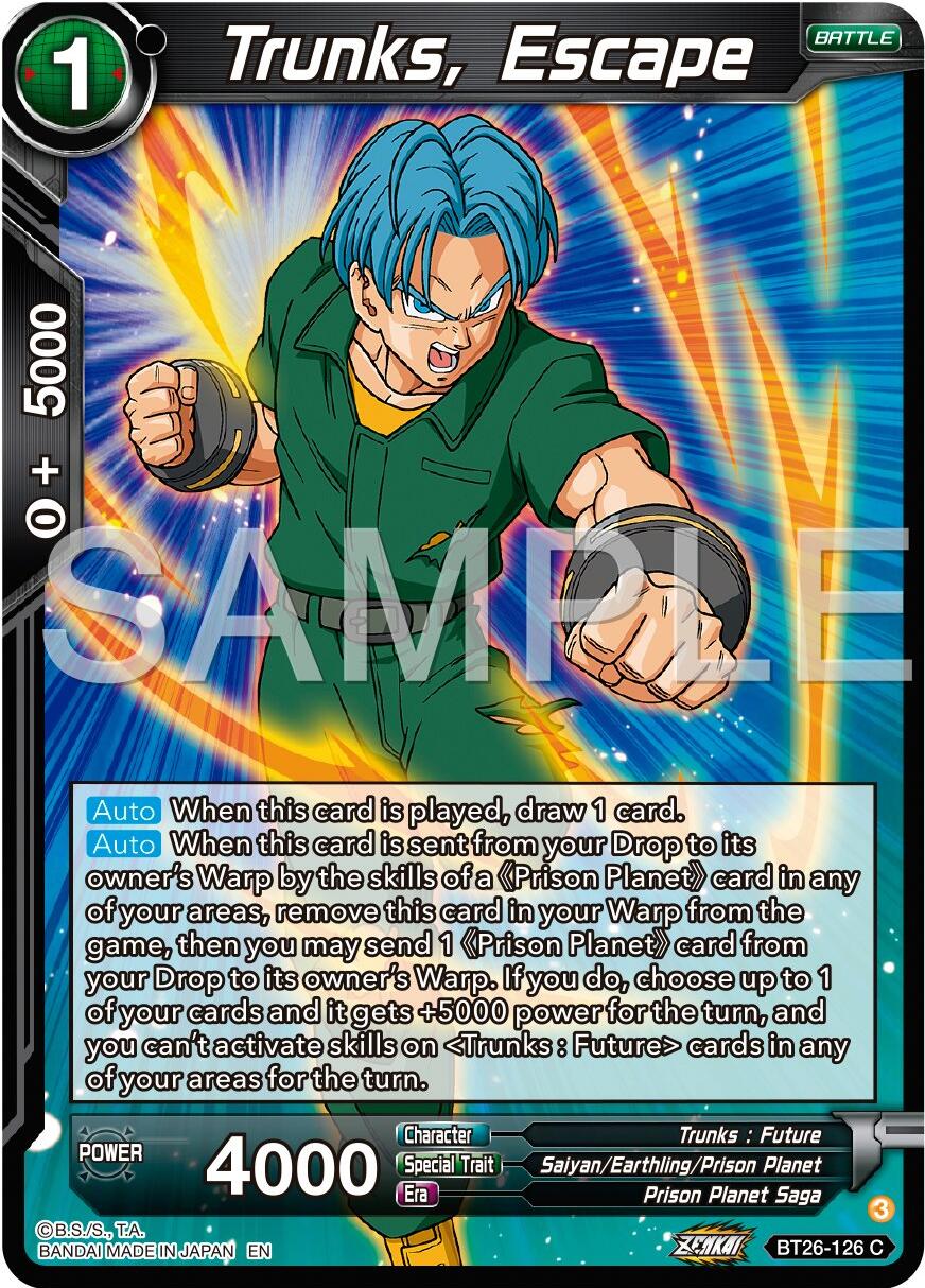 Trunks, Escape (BT26-126) [Ultimate Advent] | Nerdhalla Games