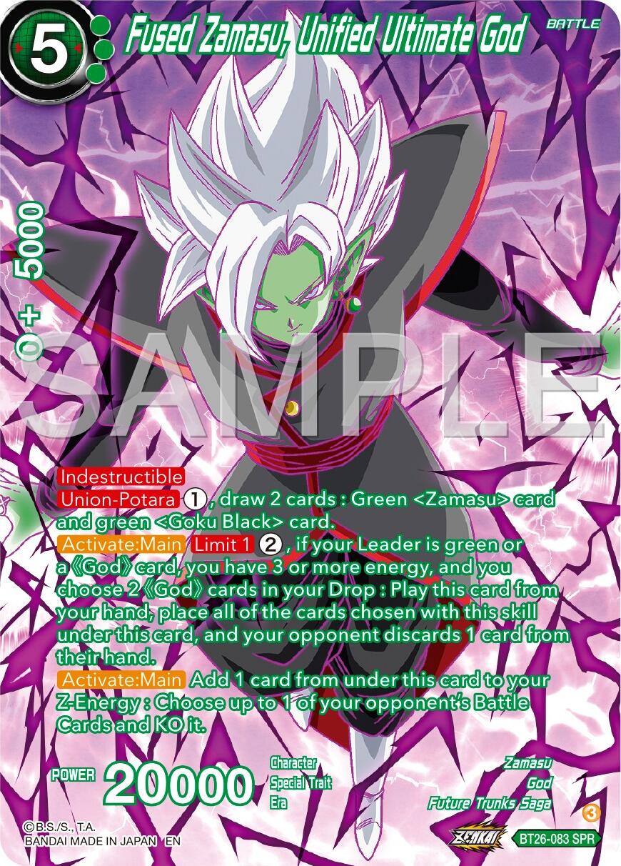 Fused Zamasu, Unified Ultimate God (SPR) (BT26-083) [Ultimate Advent] | Nerdhalla Games