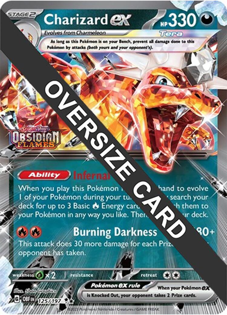 Charizard ex (125/197 - Jumbo Card) [Scarlet & Violet: Obsidian Flames] | Nerdhalla Games