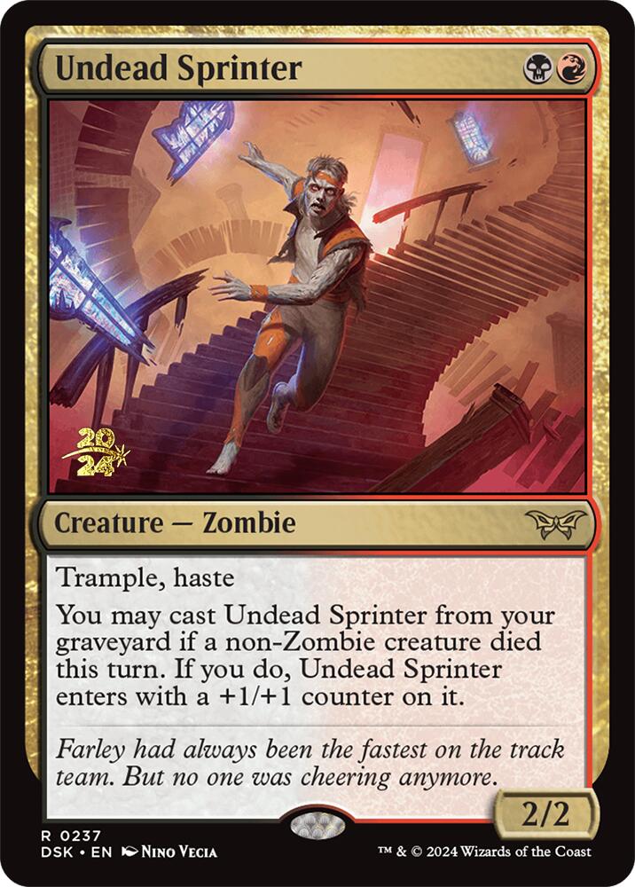 Undead Sprinter [Duskmourn: House of Horror Prerelease Promos] | Nerdhalla Games