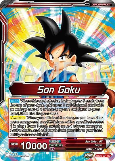 Son Goku // Son Goku & Android 18, Unexpected Tag Team (Alternate Art) (BT26-001) [Ultimate Advent] | Nerdhalla Games