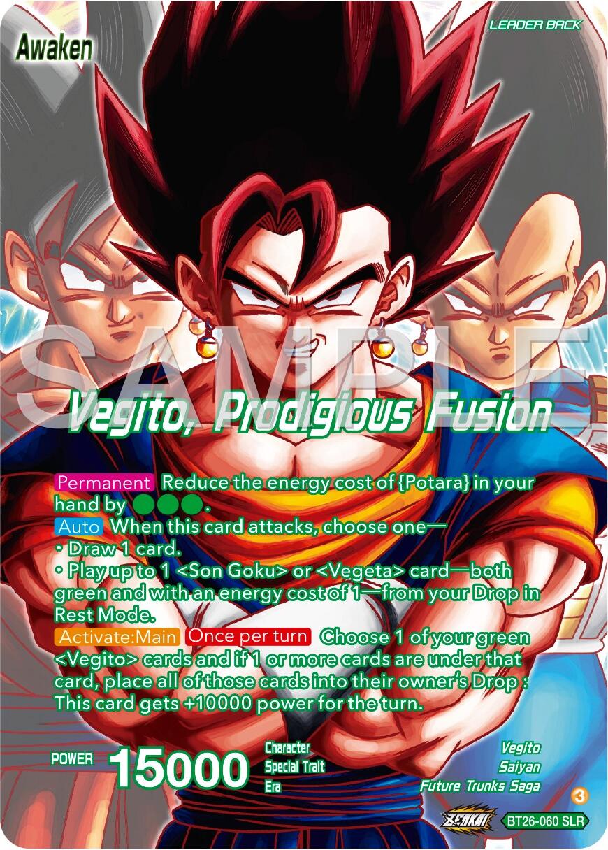 Son Goku & Vegeta // Vegito, Prodigious Fusion (Alternate Art) (BT26-060) [Ultimate Advent] | Nerdhalla Games