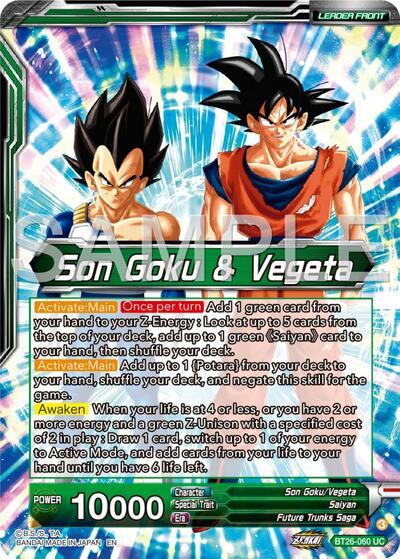 Son Goku & Vegeta // Vegito, Prodigious Fusion (Alternate Art) (BT26-060) [Ultimate Advent] | Nerdhalla Games