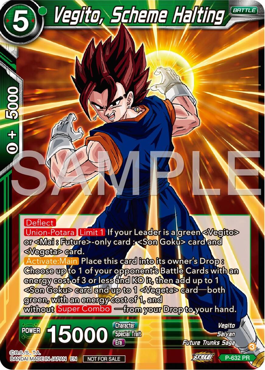 Vegito, Scheme Halting (Zenkai Series Tournament Pack Vol.9) (P-632) [Promotion Cards] | Nerdhalla Games