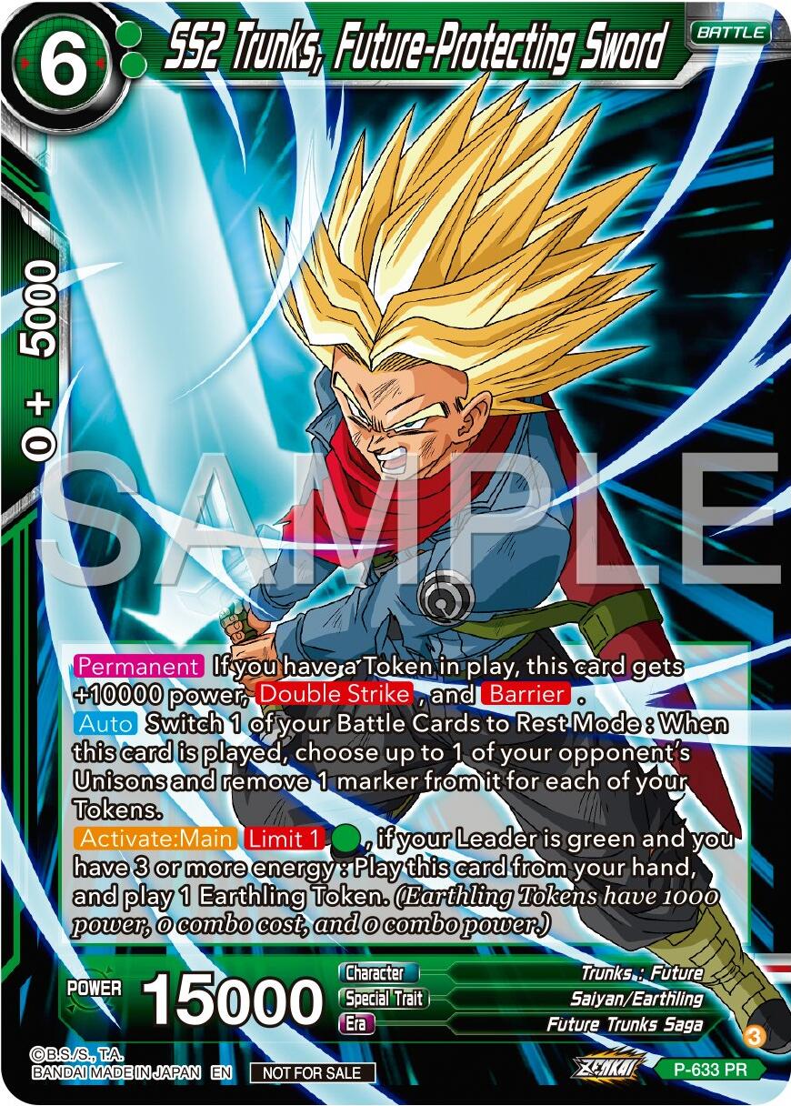 SS2 Trunks, Future-Protecting Sword (Zenkai Series Tournament Pack Vol.9) (P-633) [Promotion Cards] | Nerdhalla Games