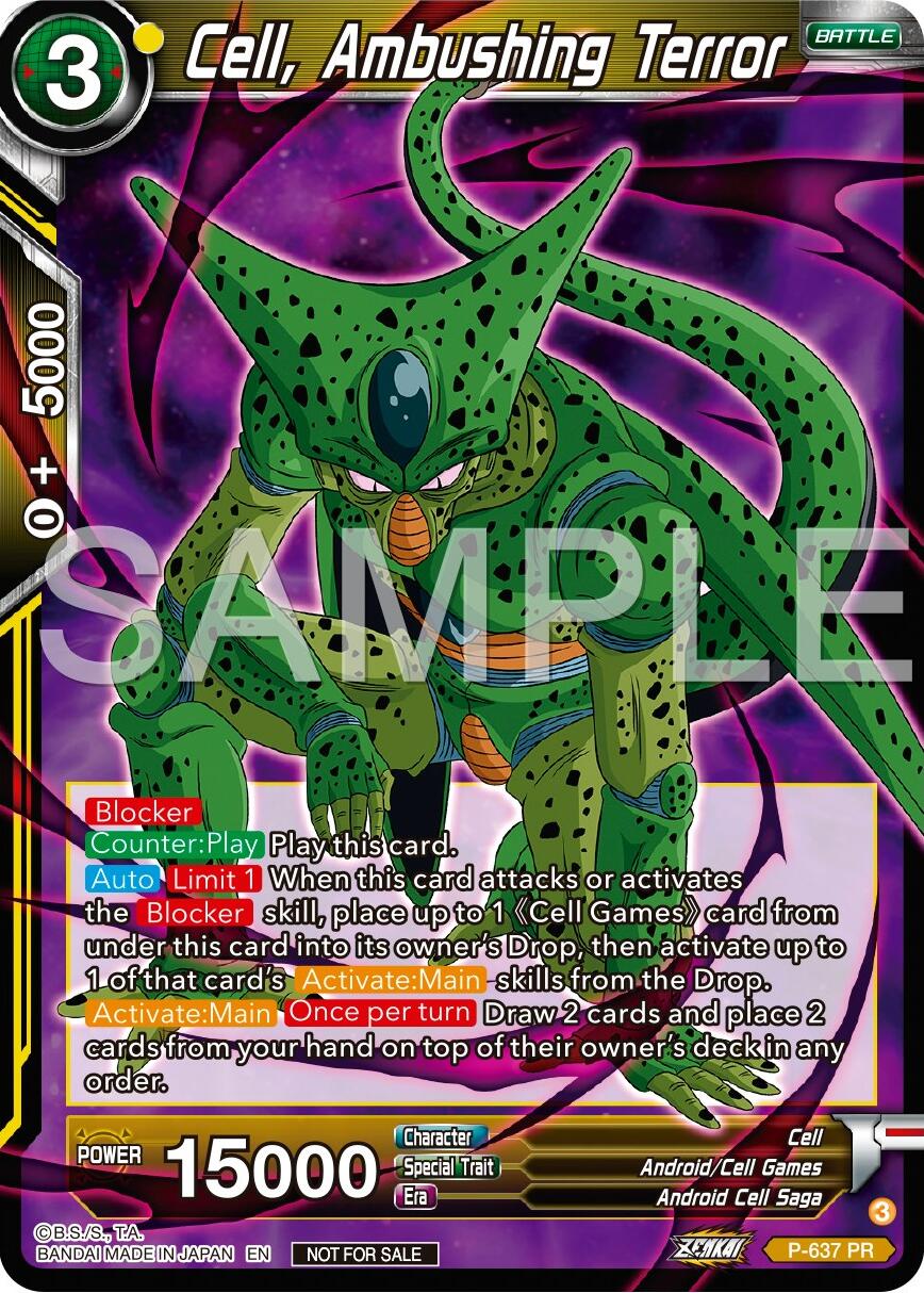 Cell, Ambushing Terror (Zenkai Series Tournament Pack Vol.9) (P-637) [Promotion Cards] | Nerdhalla Games