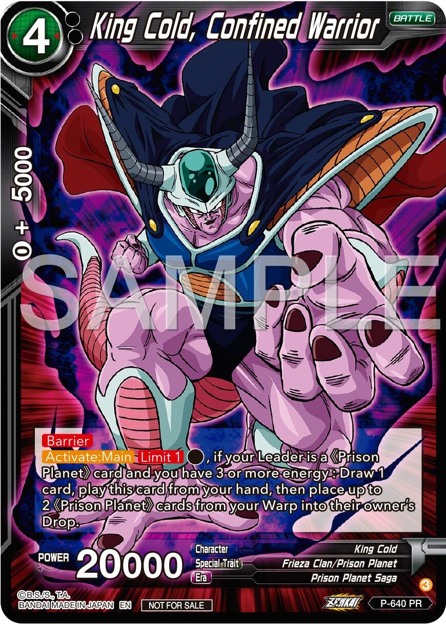 King Cold, Confined Warrior (Zenkai Series Tournament Pack Vol.9) (P-640) [Promotion Cards] | Nerdhalla Games