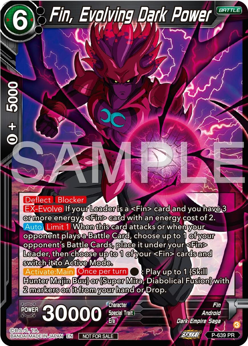 Fin, Evolving Dark Power (Zenkai Series Tournament Pack Vol.9) (P-639) [Promotion Cards] | Nerdhalla Games