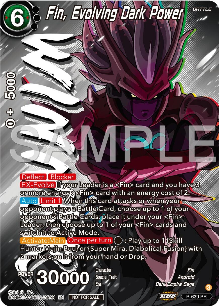 Fin, Evolving Dark Power (Zenkai Series Tournament Pack Vol.9) (Winner) (P-639) [Promotion Cards] | Nerdhalla Games