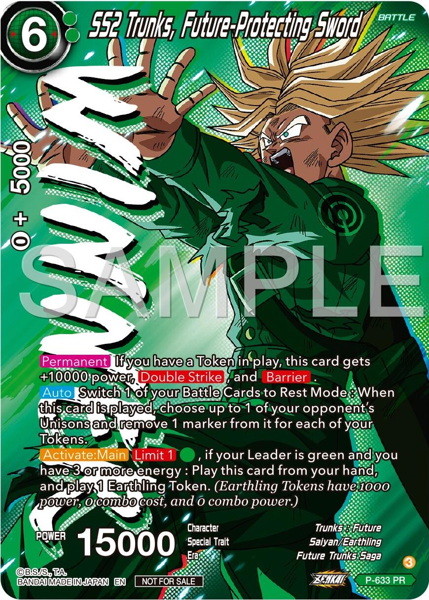 SS2 Trunks, Future-Protecting Sword (Zenkai Series Tournament Pack Vol.9) (Winner) (P-633) [Promotion Cards] | Nerdhalla Games