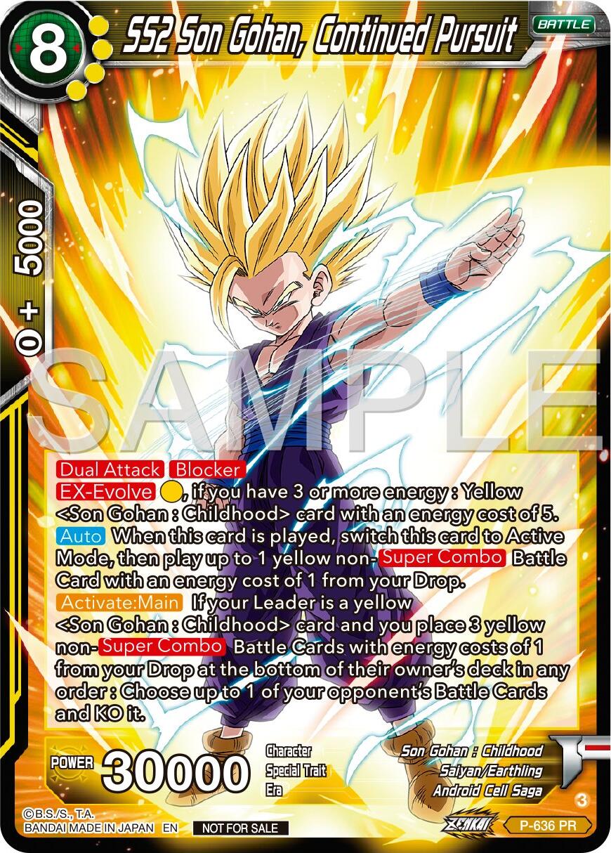 SS2 Son Gohan, Continued Pursuit (Zenkai Series Tournament Pack Vol.9) (P-636) [Promotion Cards] | Nerdhalla Games