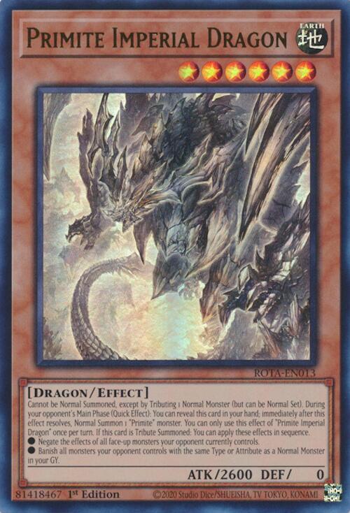 Primite Imperial Dragon [ROTA-EN013] Ultra Rare | Nerdhalla Games