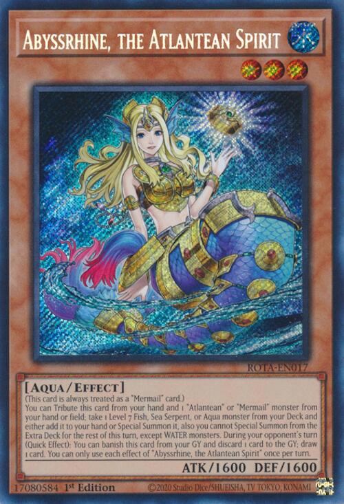 Abyssrhine, the Atlantean Spirit [ROTA-EN017] Secret Rare | Nerdhalla Games