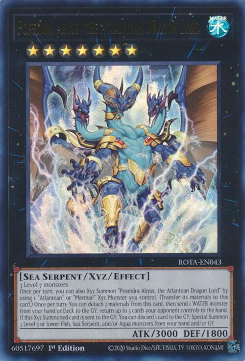 Poseidra Abyss, the Atlantean Dragon Lord [ROTA-EN043] Ultra Rare | Nerdhalla Games