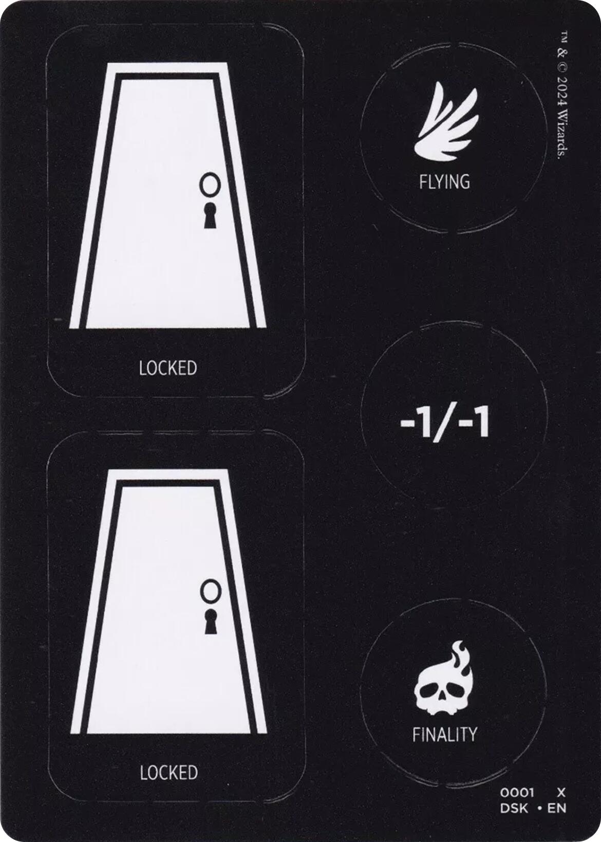 Punch Card Token (1 // 2) [Duskmourn: House of Horror Tokens] | Nerdhalla Games