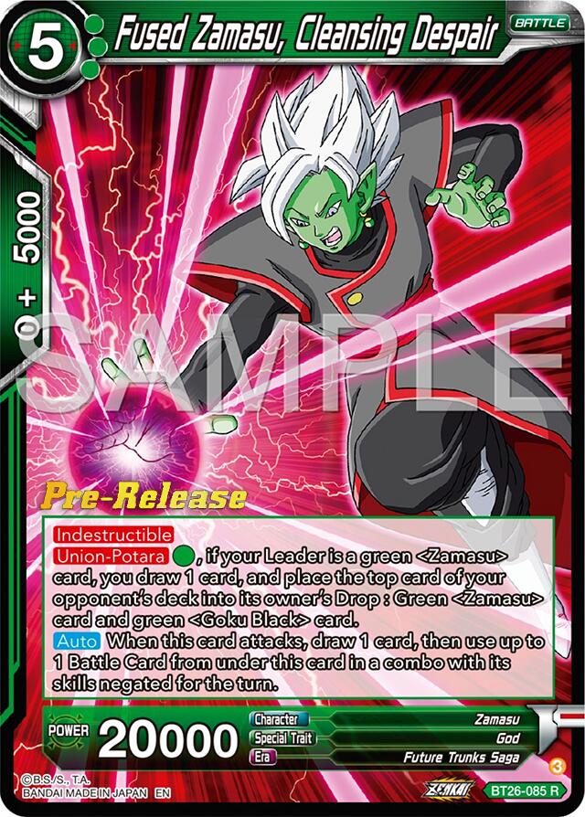 Fused Zamasu, Cleansing Despair (BT26-085) [Ultimate Advent Prerelease Promos] | Nerdhalla Games