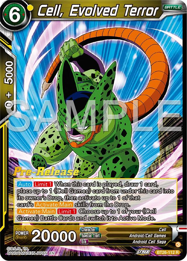 Cell, Evolved Terror (BT26-112) [Ultimate Advent Prerelease Promos] | Nerdhalla Games