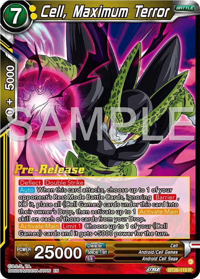 Cell, Maximum Terror (BT26-110) [Ultimate Advent Prerelease Promos] | Nerdhalla Games