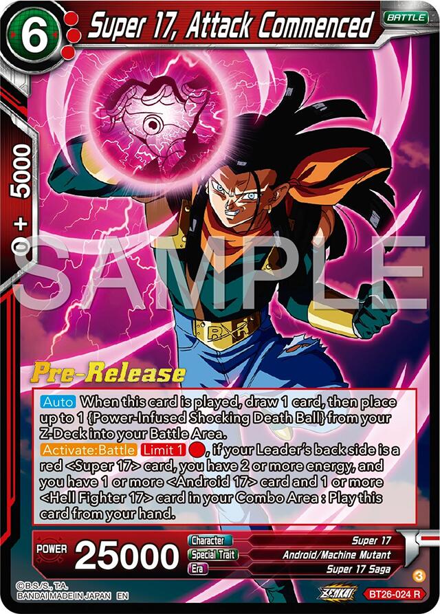 Super 17, Attack Commenced (BT26-024) [Ultimate Advent Prerelease Promos] | Nerdhalla Games