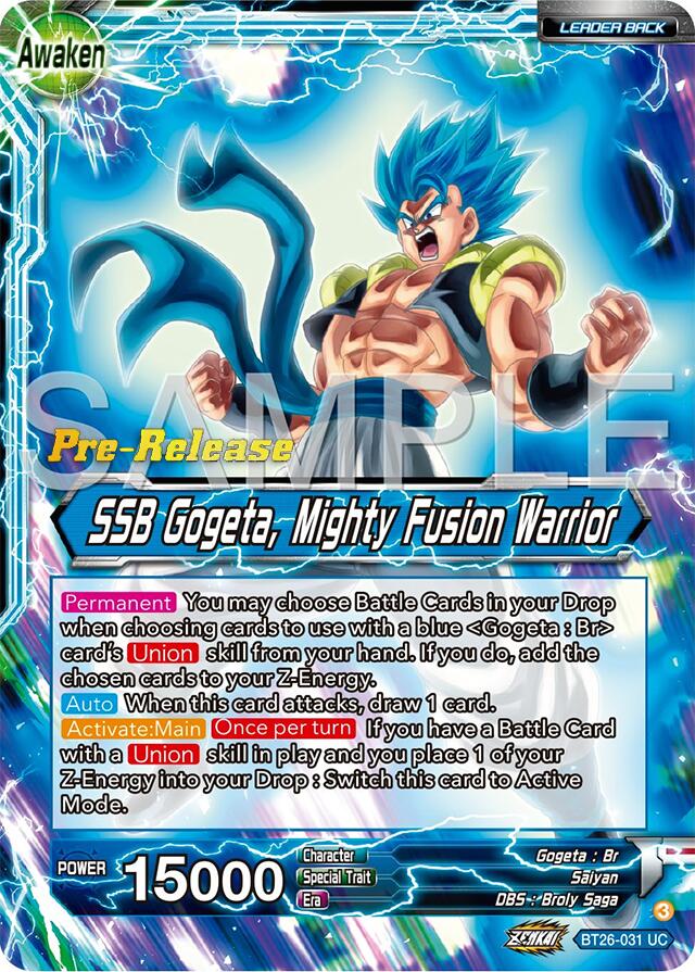 Gogeta // SSB Gogeta, Mighty Fusion Warrior (BT26-031) [Ultimate Advent Prerelease Promos] | Nerdhalla Games