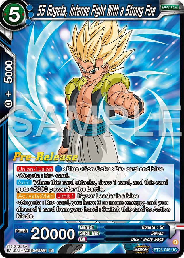 SS Gogeta, Intense Fight With a Strong Foe (BT26-046) [Ultimate Advent Prerelease Promos] | Nerdhalla Games