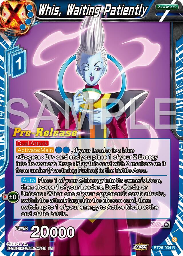 Whis, Waiting Patiently (BT26-034) [Ultimate Advent Prerelease Promos] | Nerdhalla Games