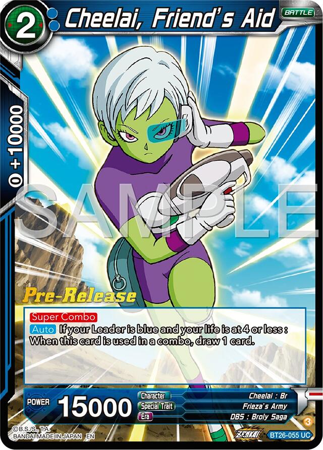 Cheelai, Friend's Aid (BT26-055) [Ultimate Advent Prerelease Promos] | Nerdhalla Games