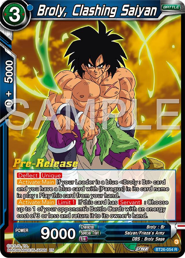 Broly, Clashing Saiyan (BT26-054) [Ultimate Advent Prerelease Promos] | Nerdhalla Games