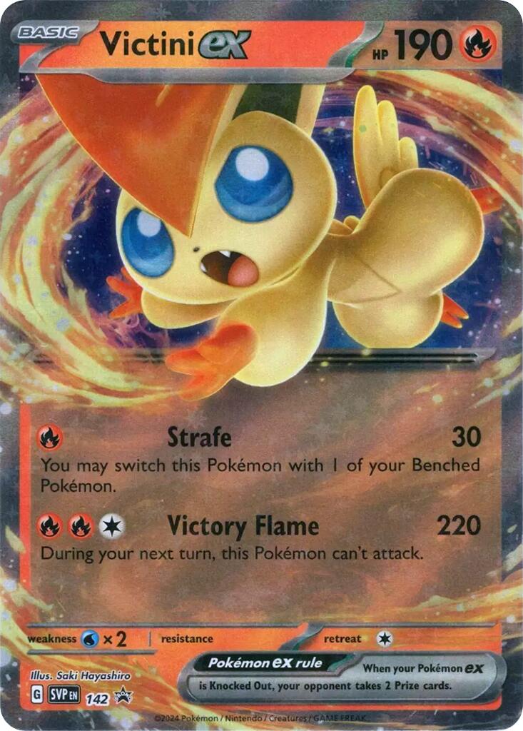 Victini ex (SVP142) [Scarlet & Violet: Black Star Promos] | Nerdhalla Games