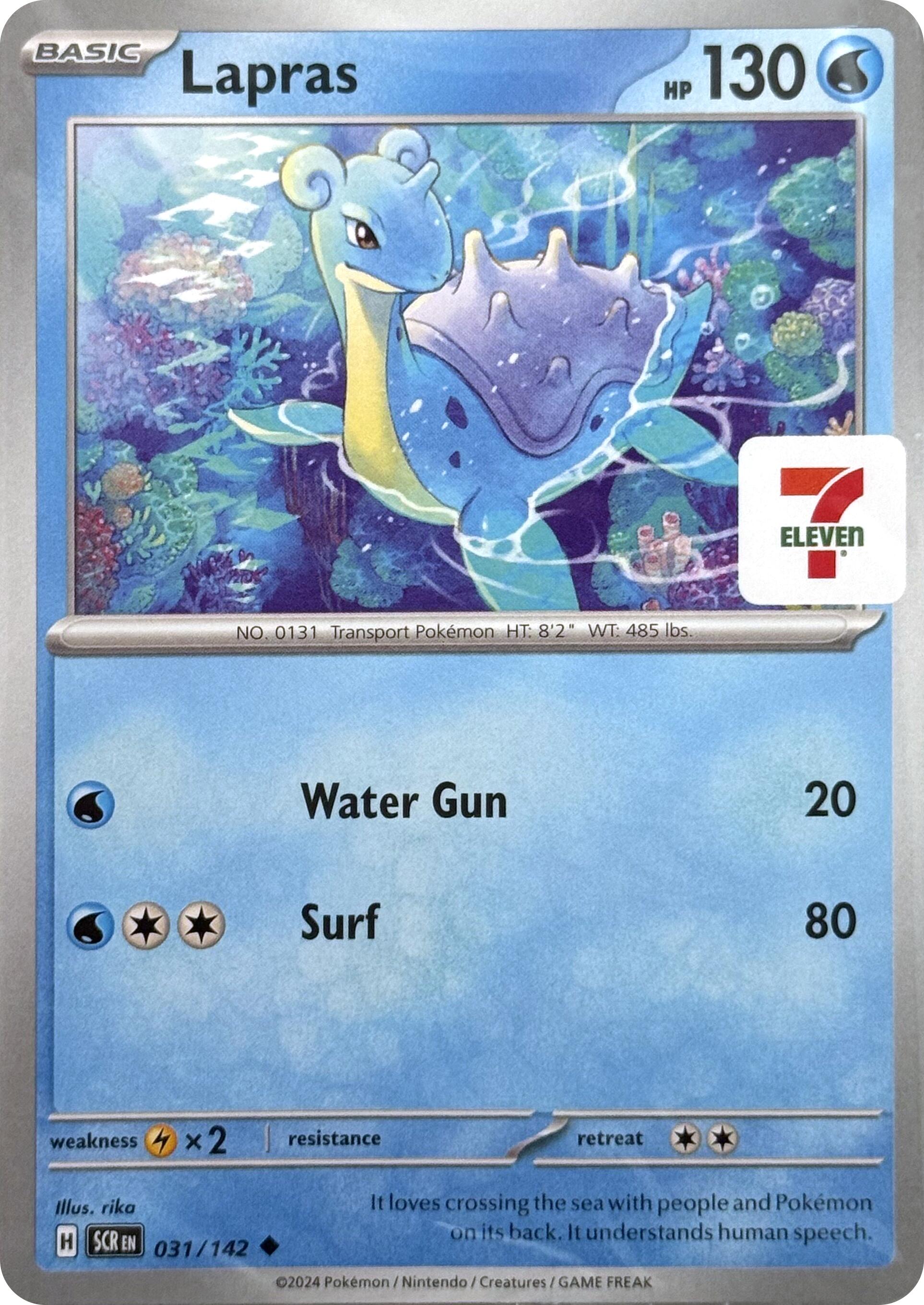 Lapras (031/142) (7-Eleven Promo) [Miscellaneous Cards] | Nerdhalla Games