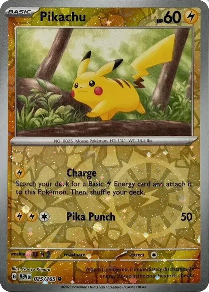 Pikachu (025/165) (Cosmos Holo) (Costco Exclusive) [Miscellaneous Cards] | Nerdhalla Games