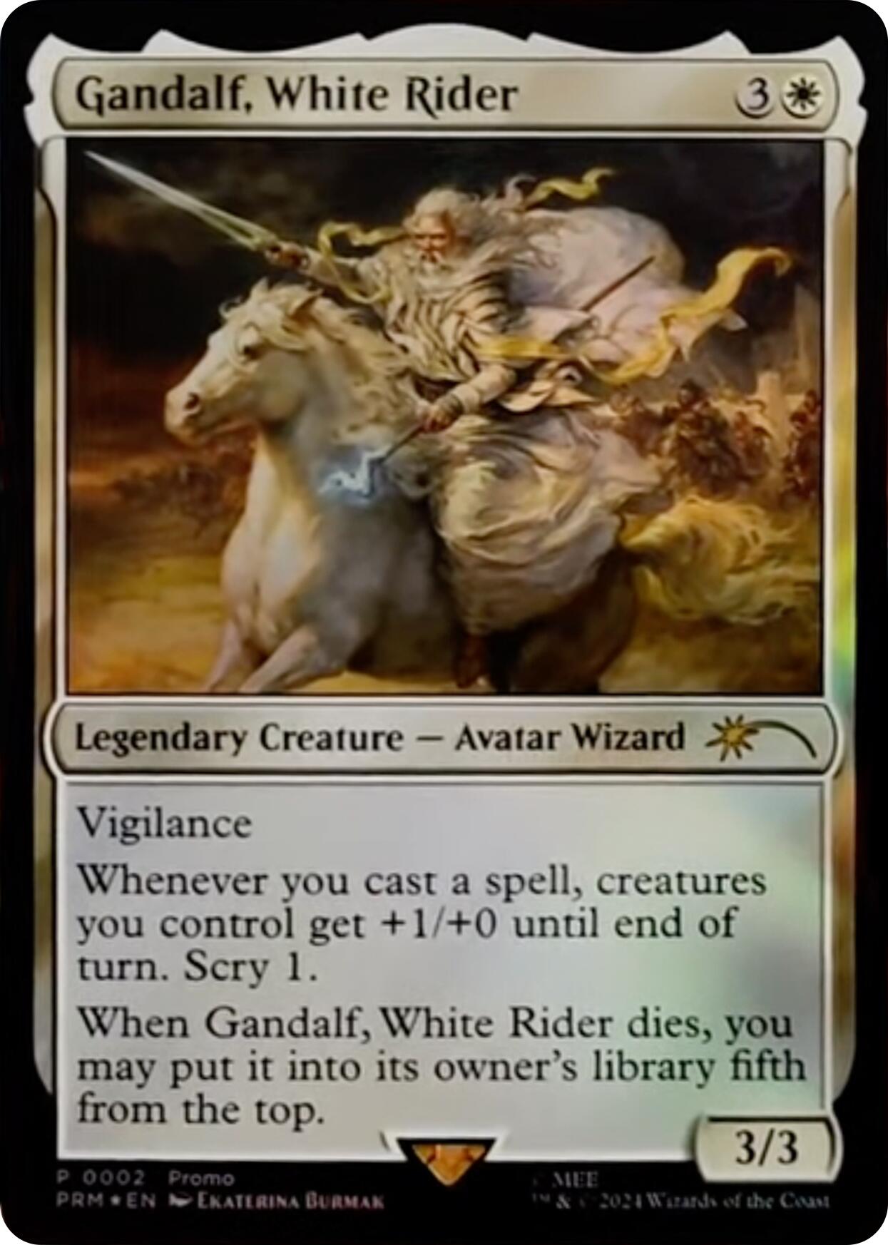 Gandalf, White Rider [Resale Promos] | Nerdhalla Games