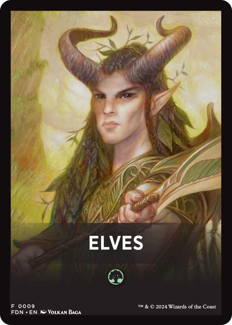 Elves Theme Card [Foundations Tokens] | Nerdhalla Games