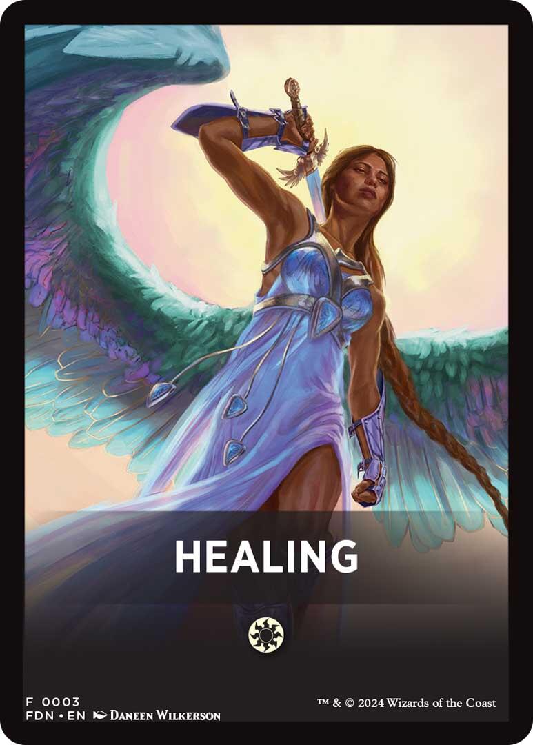 Healing Theme Card [Foundations Tokens] | Nerdhalla Games