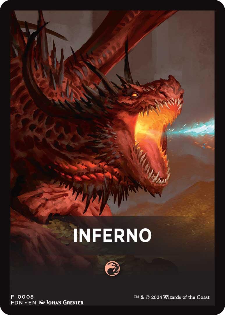 Inferno Theme Card [Foundations Tokens] | Nerdhalla Games