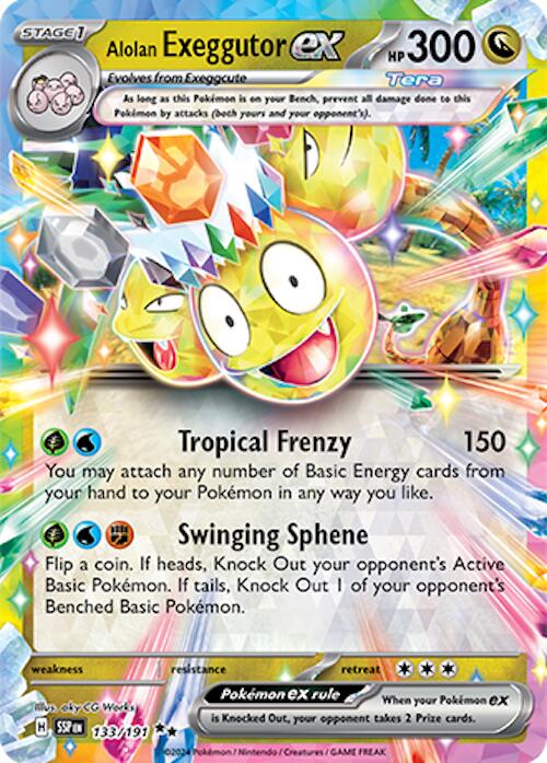 Alolan Exeggutor ex (133/191) [Scarlet & Violet: Surging Sparks] | Nerdhalla Games