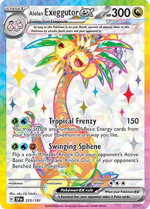 Alolan Exeggutor ex (225/191) [Scarlet & Violet: Surging Sparks] | Nerdhalla Games