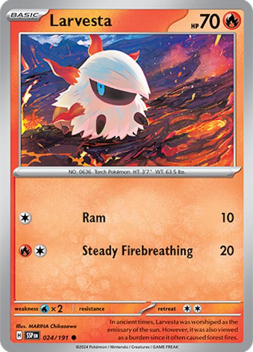 Larvesta (024/191) [Scarlet & Violet: Surging Sparks] | Nerdhalla Games