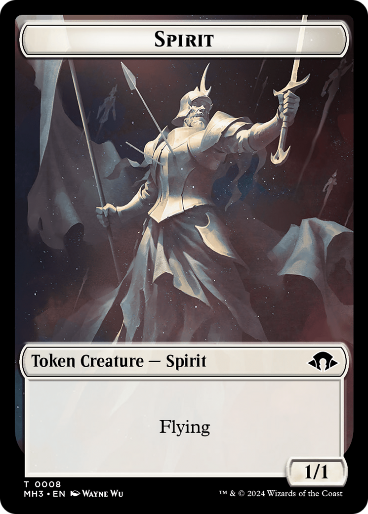 Phyrexian Germ // Spirit (0008) Double-Sided Token [Modern Horizons 3 Tokens] | Nerdhalla Games