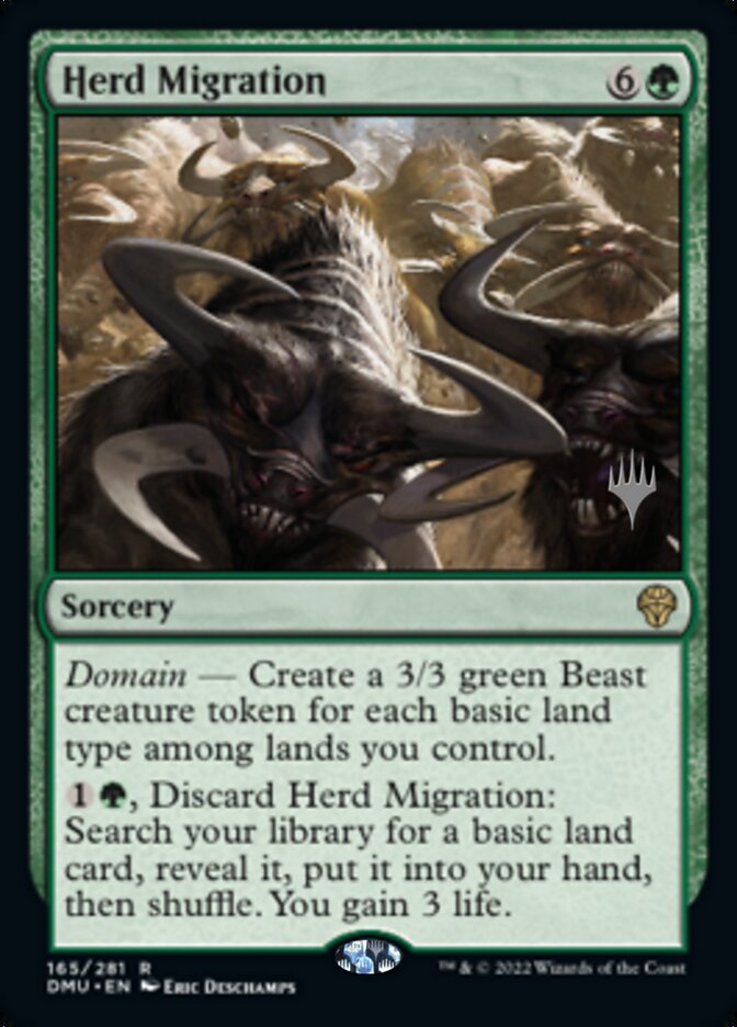 Herd Migration (Promo Pack) [Dominaria United Promos] | Nerdhalla Games