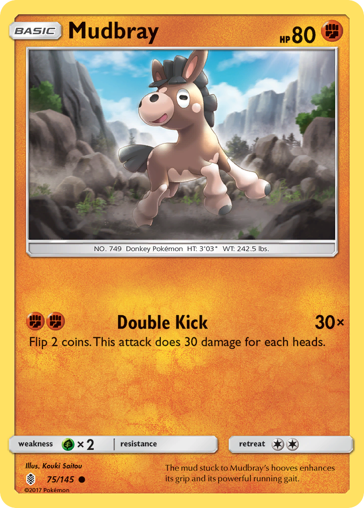 Mudbray (75/145) [Sun & Moon: Guardians Rising] | Nerdhalla Games