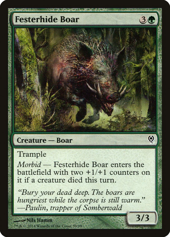 Festerhide Boar [Duel Decks: Jace vs. Vraska] | Nerdhalla Games