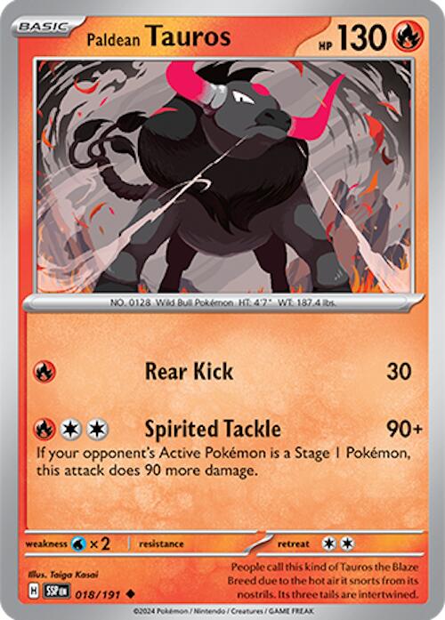 Paldean Tauros (018/191) [Scarlet & Violet: Surging Sparks] | Nerdhalla Games